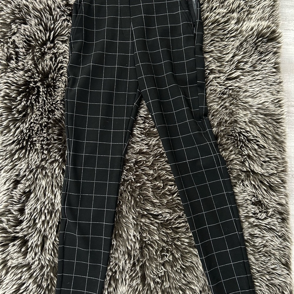 Express Black Checkered Pants